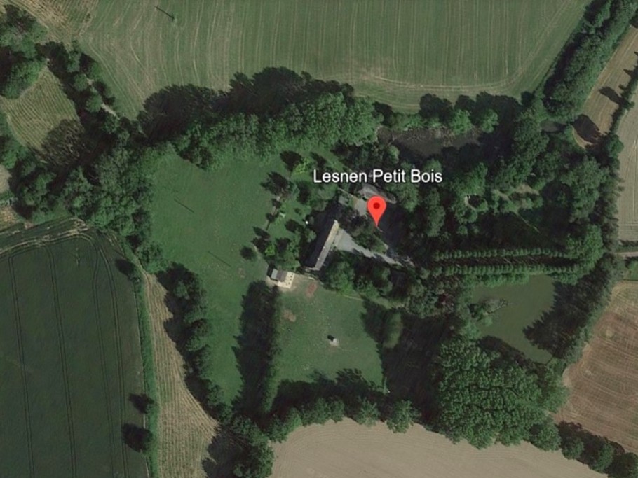 Vue aérienne du Domaine Lesnen Petit Bois