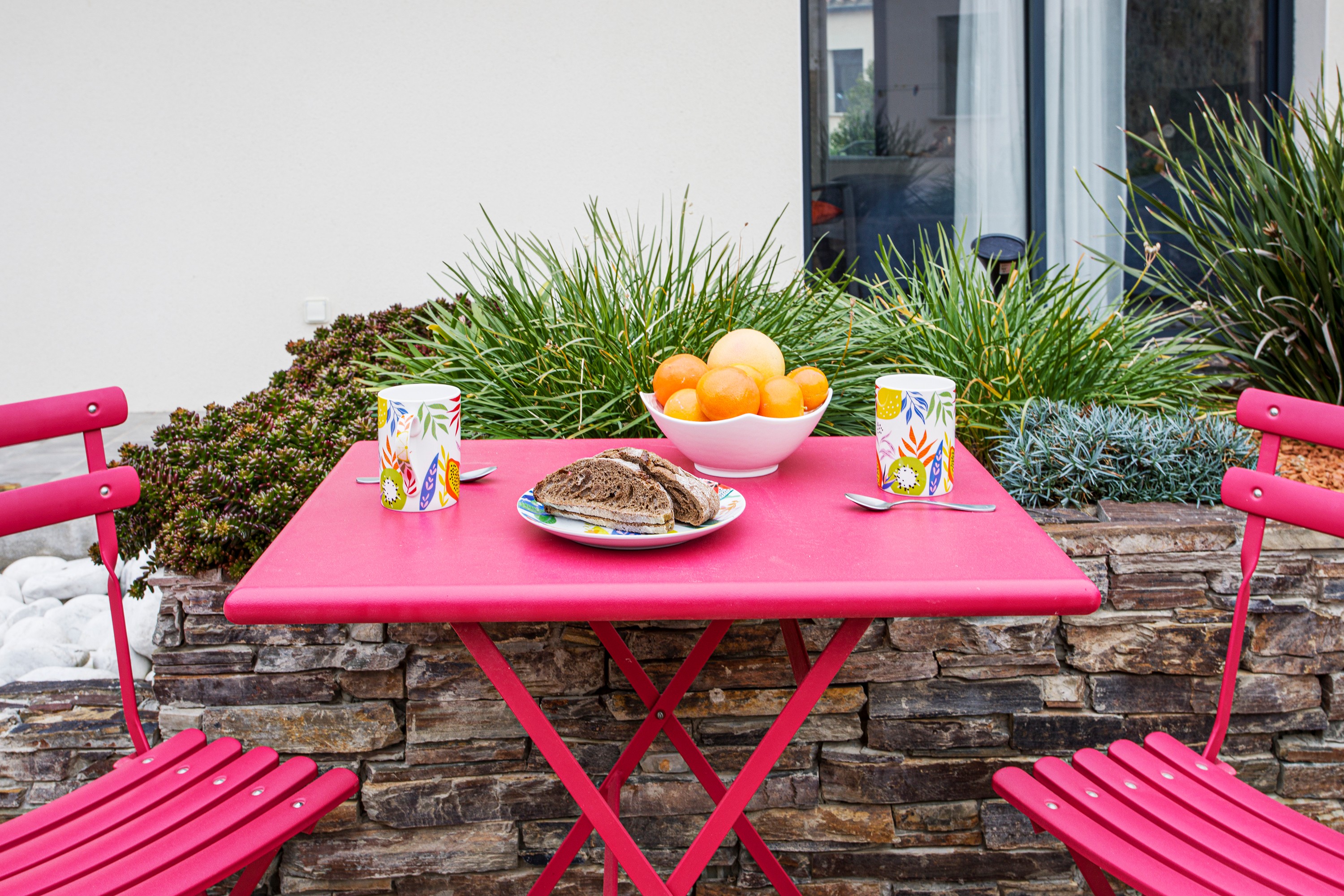 Repas en terrasse