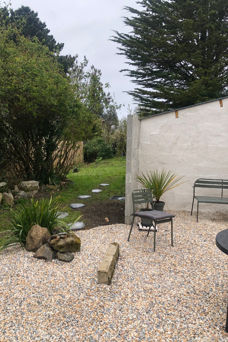 west terrace before garden