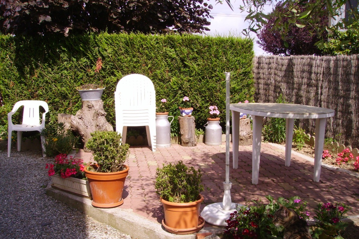 Location, Clévacances, Ploubalay, Beaussais sur Mer, jardin suite