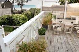 Terrasse des mouettes, location, appartement, Pléneuf Val André, Mme Bidan Claudine, terrasse vue