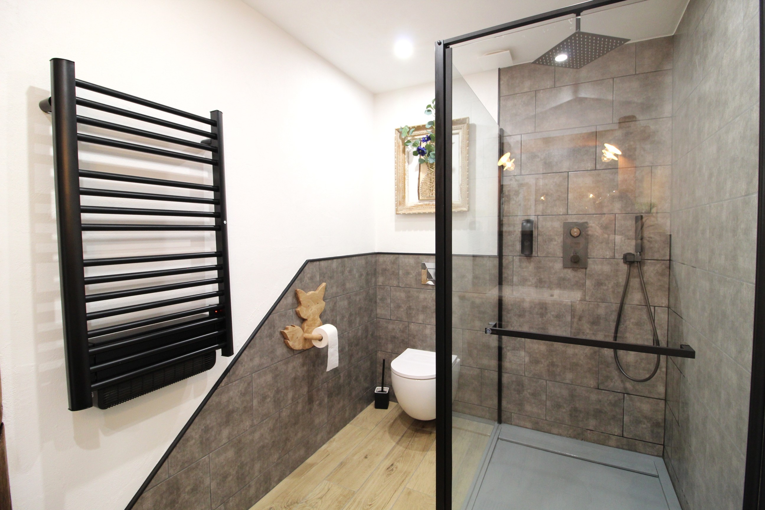 Douche italienne - Chambre d’hôtes La Pimprenelle : repos et nature – Vosges