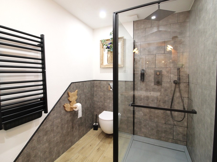 Douche italienne - Chambre d’hôtes La Pimprenelle : repos et nature – Vosges