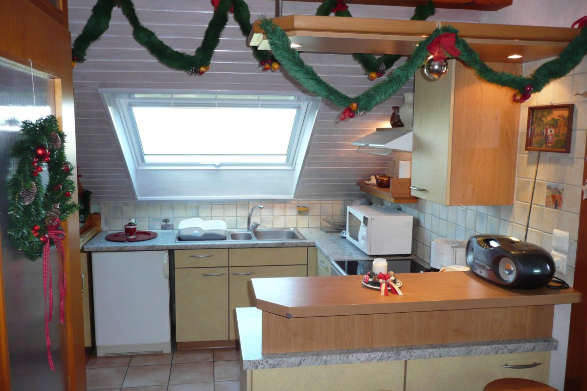 Le gîte avec ses décorations de Noël