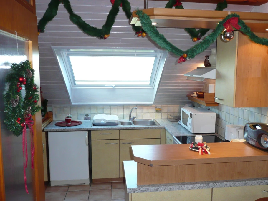 Le gîte avec ses décorations de Noël