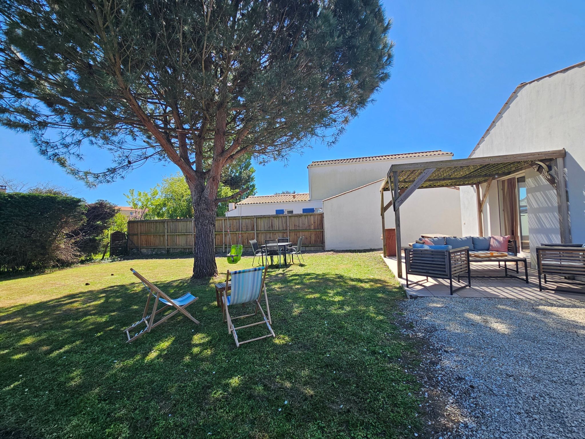 Garden and terrace out of sight at Grand Village, Ile d'Oléron