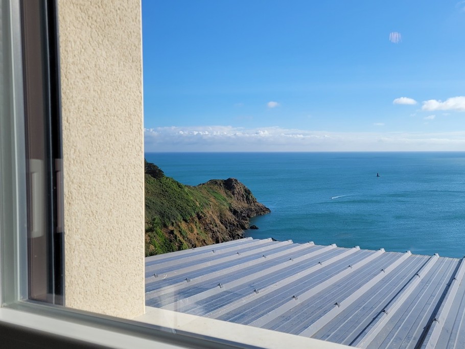 Le Moine, Location, Plouha, Point de la Tour, Clévacances, Chambre étage, lit 160, vue mer