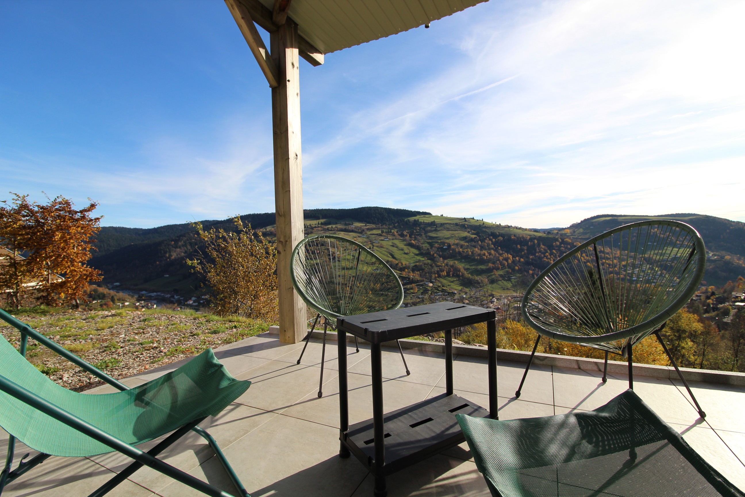 Terrasse - Gîte Au Camp de Base à La Bresse