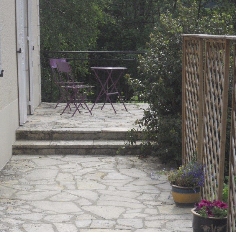 terrasse  de la chambre