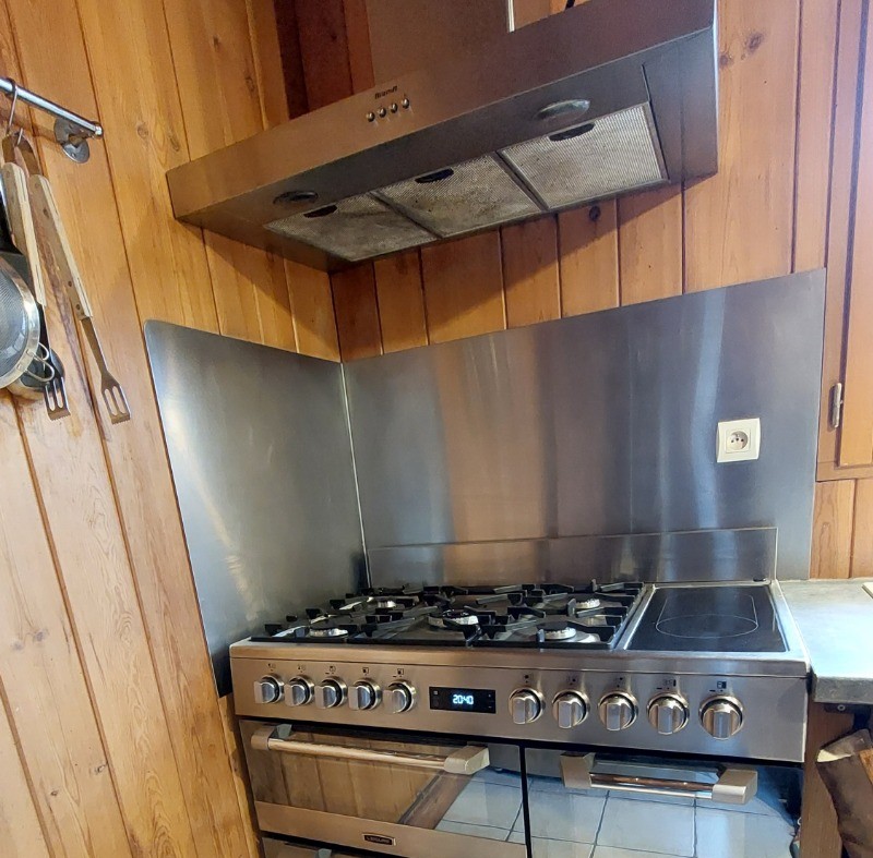 Fourneau gaz et induction avec 3 fours