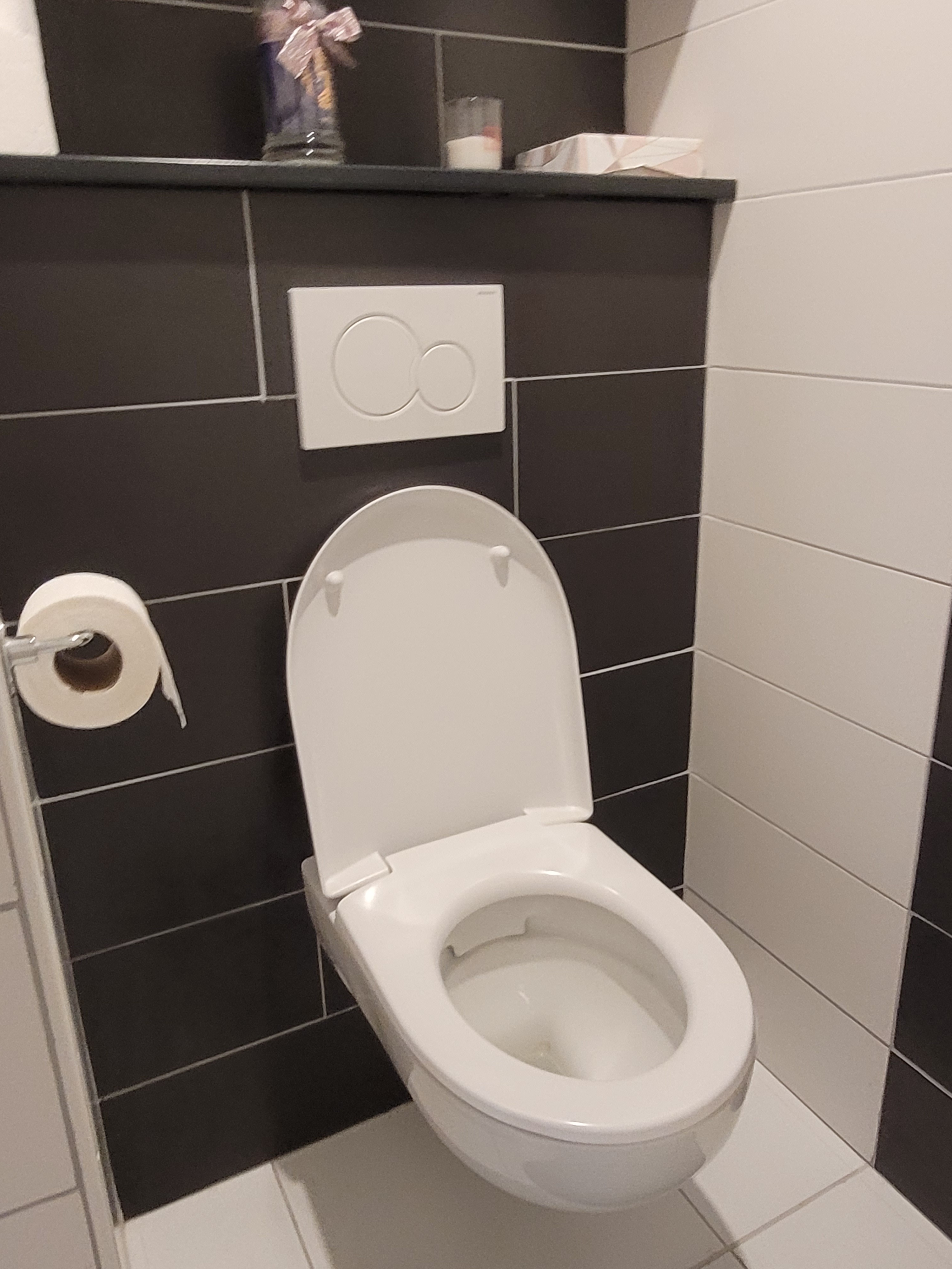 Ancre Violette, 2-people flat, ground floor, shower room with walk-in shower, washbasin and WC