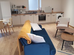 Living area - Gite les bords de l'Amezule, gite Bergamotte