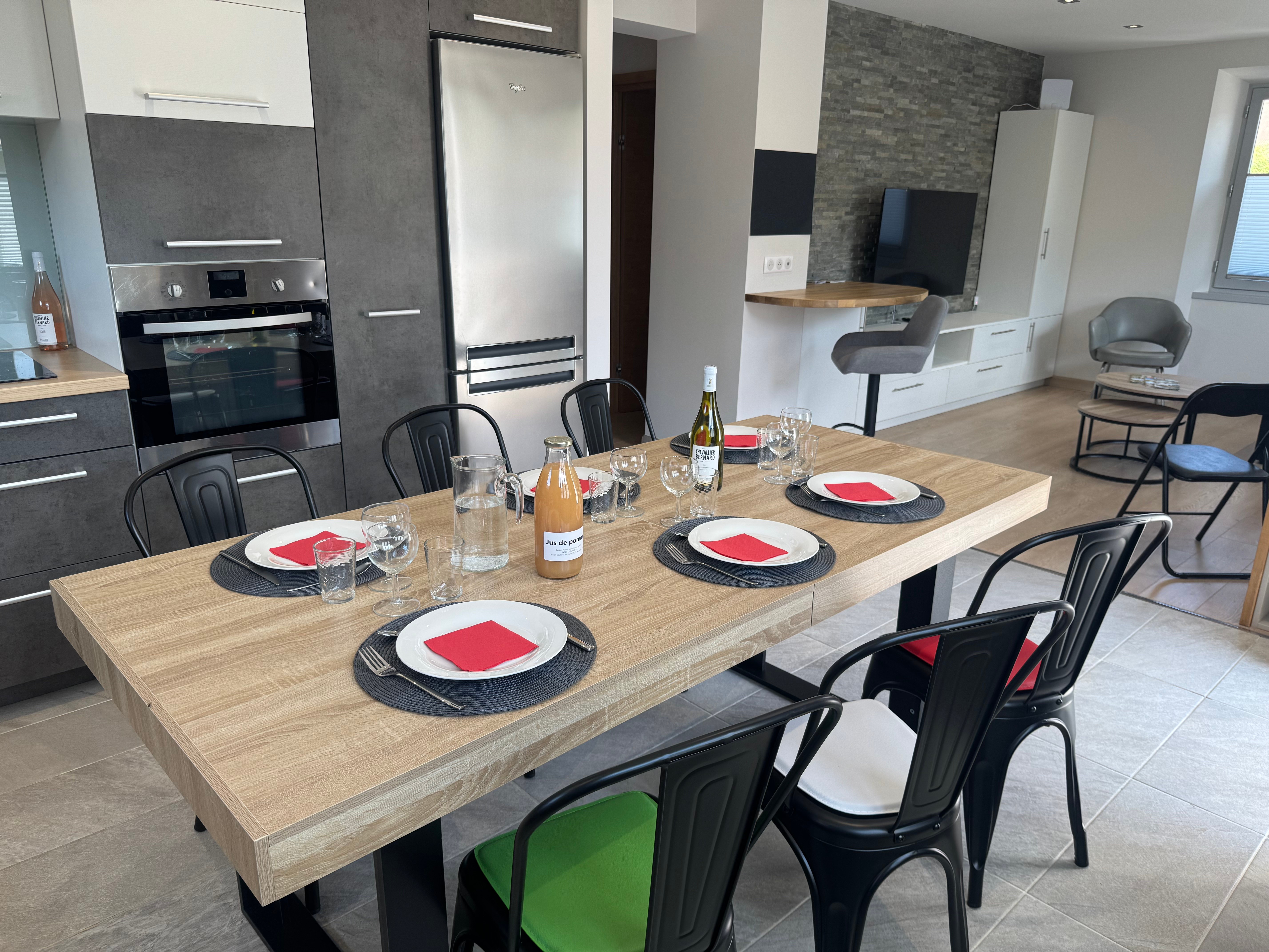 Kitchen and dining area