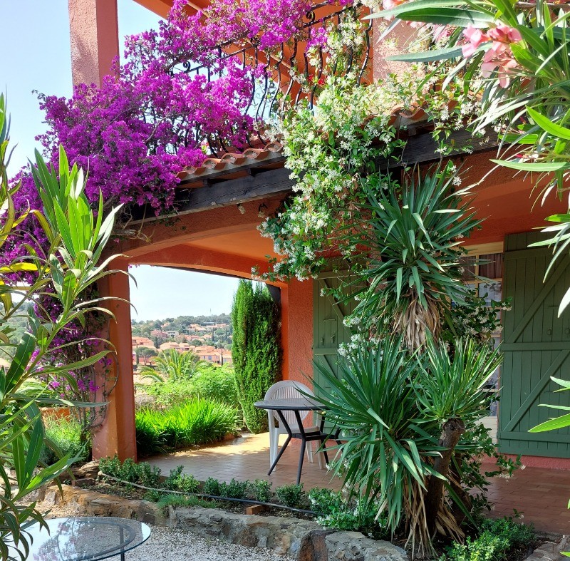 Terrasse vue du jardin