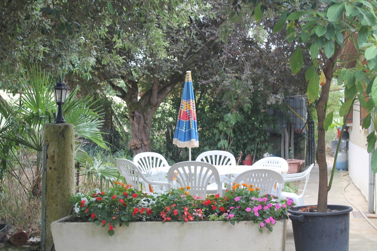 terrasse côté jardin