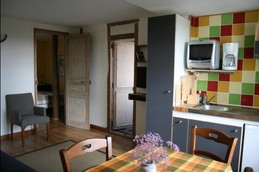 Séjour avec coin cuisine