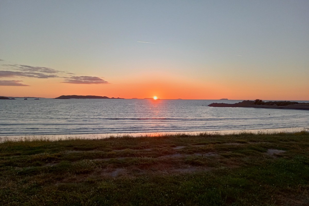 Coucher de soleil sur la de Trestel.