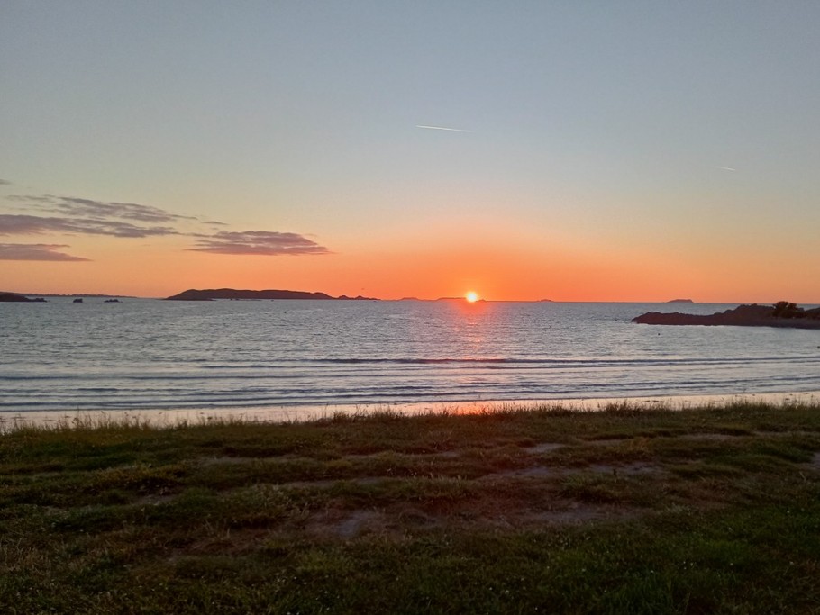 Coucher de soleil sur la de Trestel.