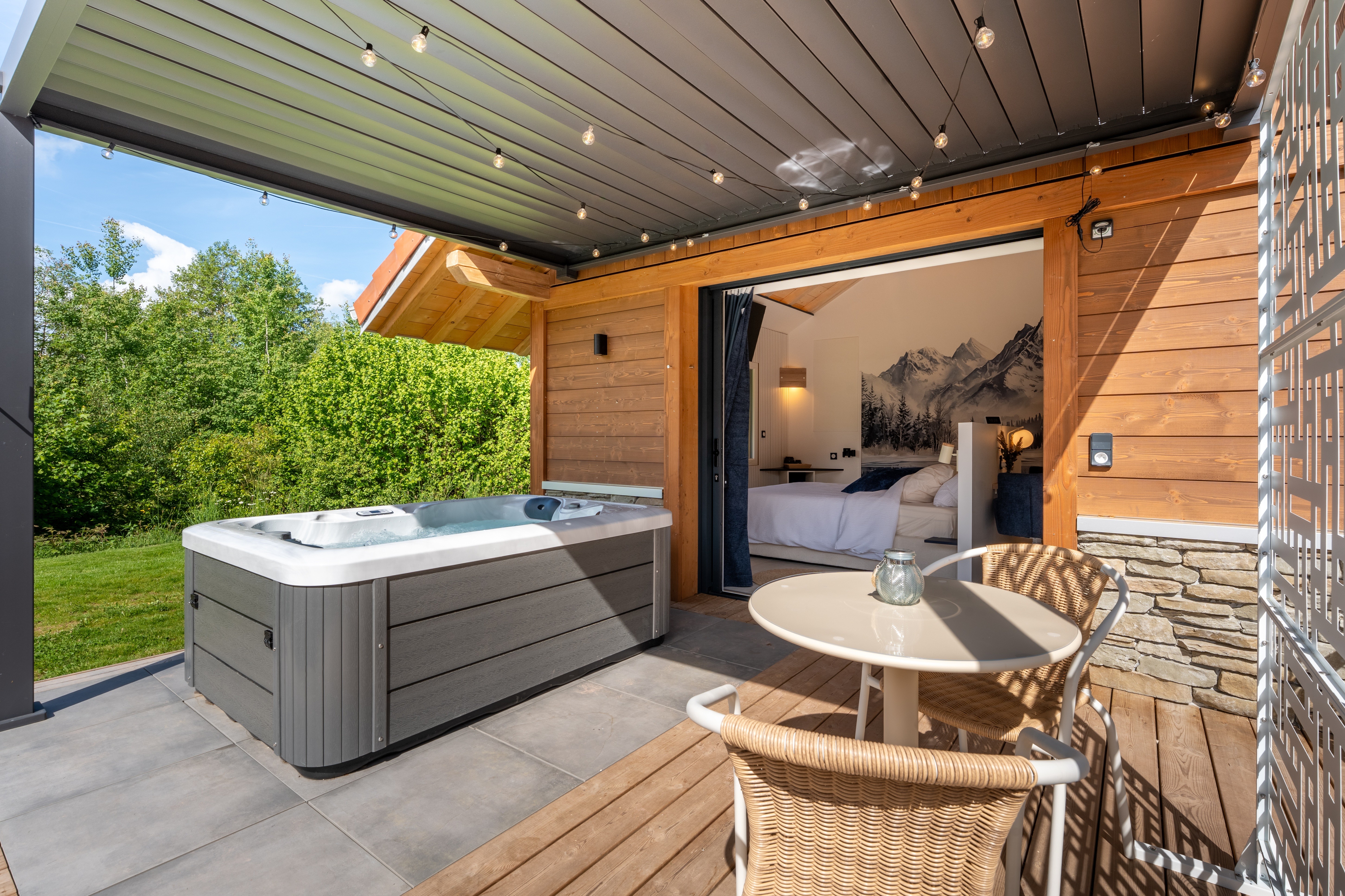 Terrasse Scandi'Blue - Domaine Epic Chalets