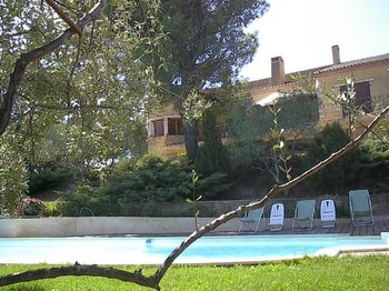 Piscine et transat