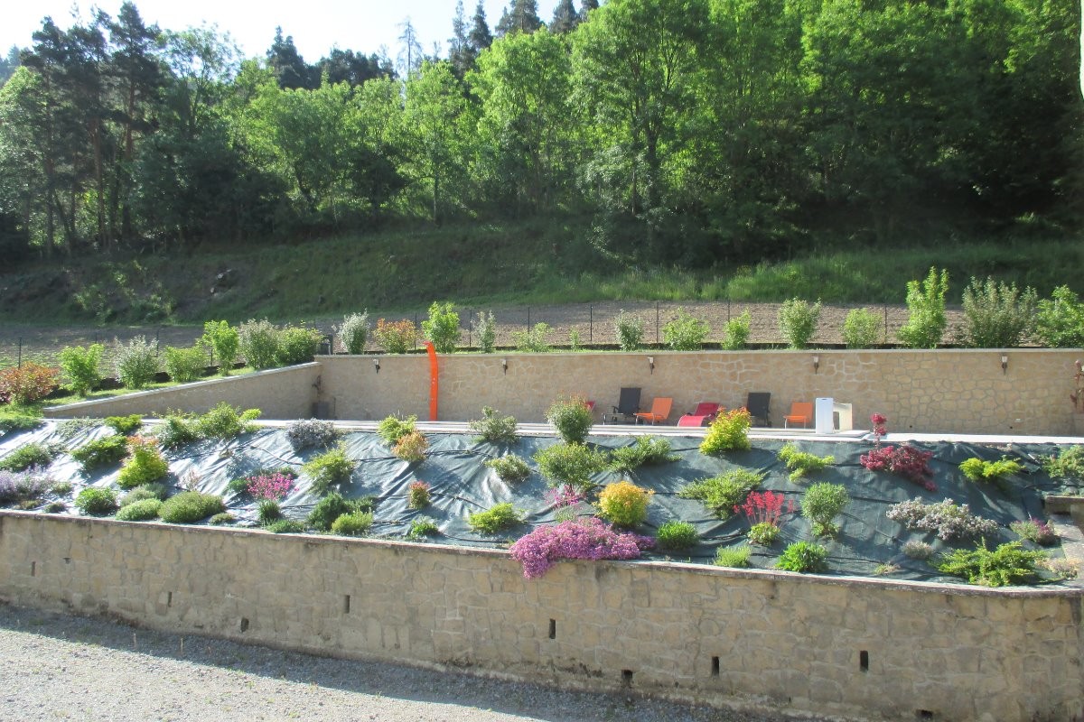 vue sur la piscine