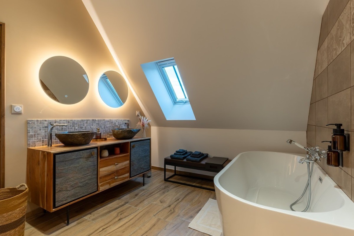 salle de bain - chambre étage