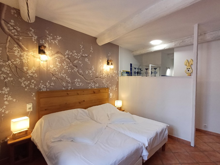 Chambre 2 lits * 90 avec salle de bains