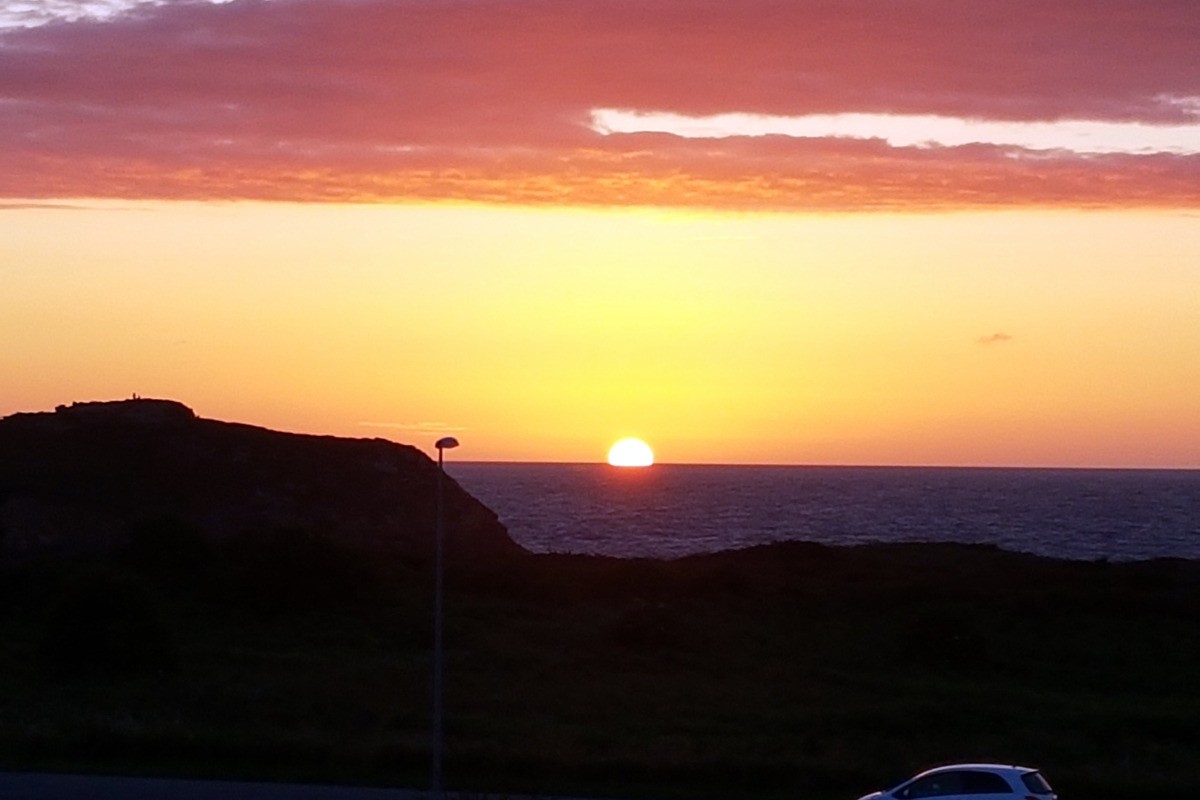 Coucher de soleil depuis l'appartement