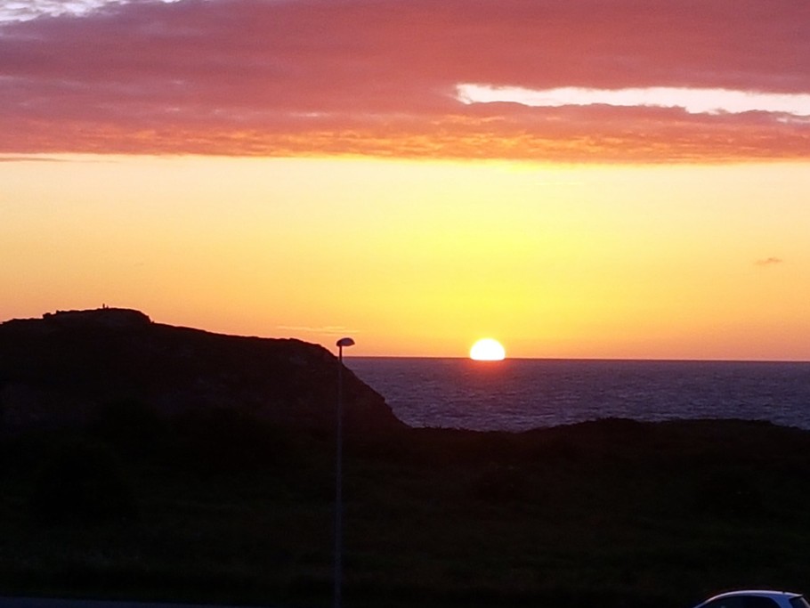 Coucher de soleil depuis l'appartement