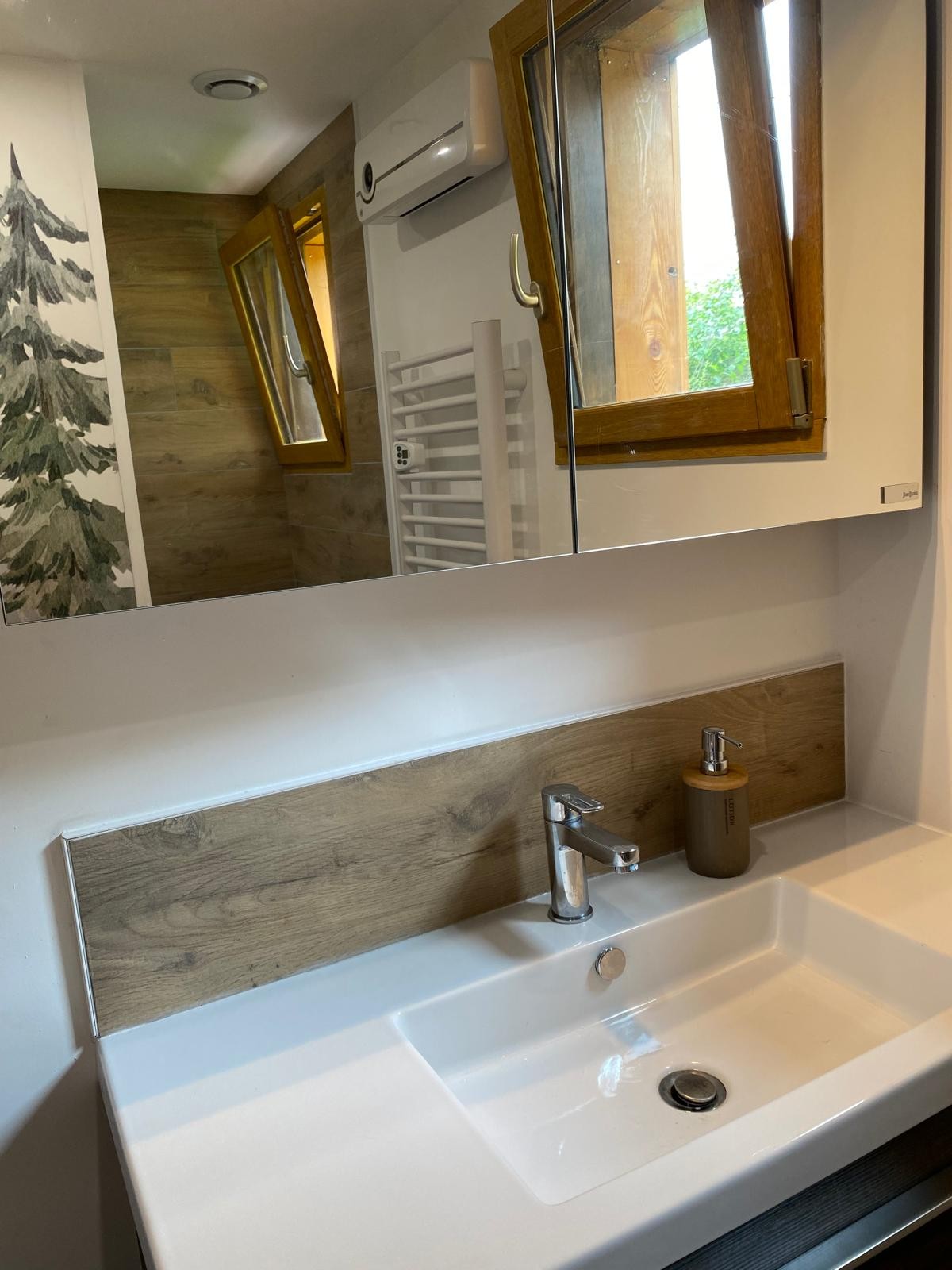 Salle d'eau - Chalet L’ Ecureuil de Martimpré à Gerbépal