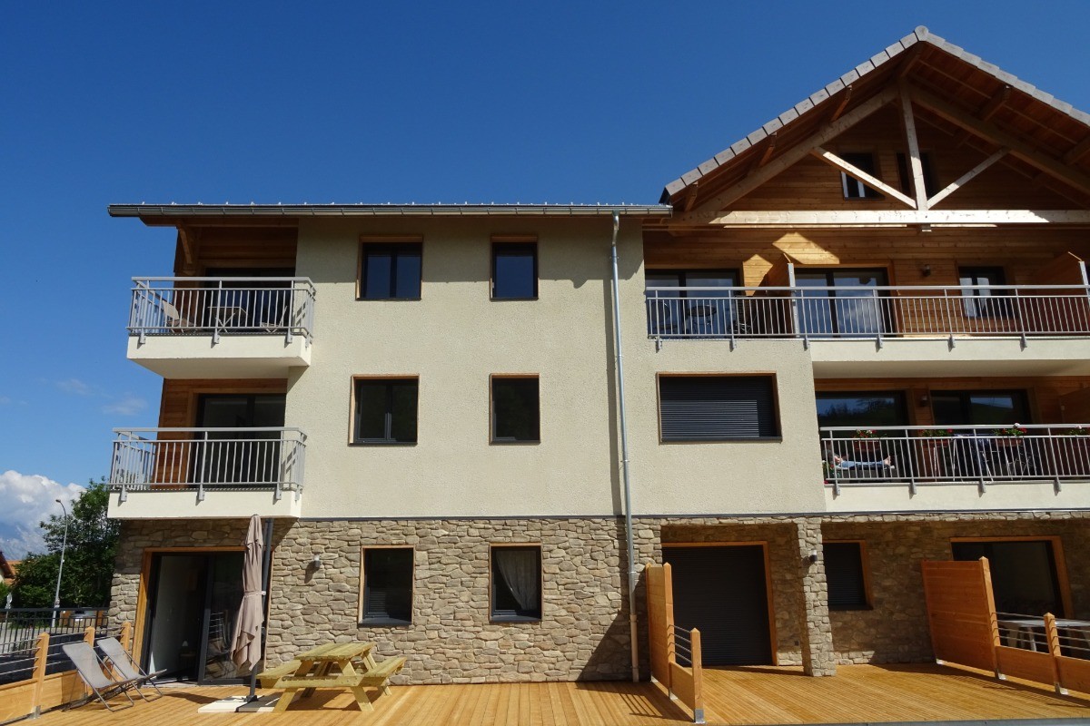 Résidence les Vallons : Appartement rdc dans Résidence haut de gamme, 43 m2 4/6 personnes, 2 chambres, terrasse 30 m2, vue piste de ski à Ancelle