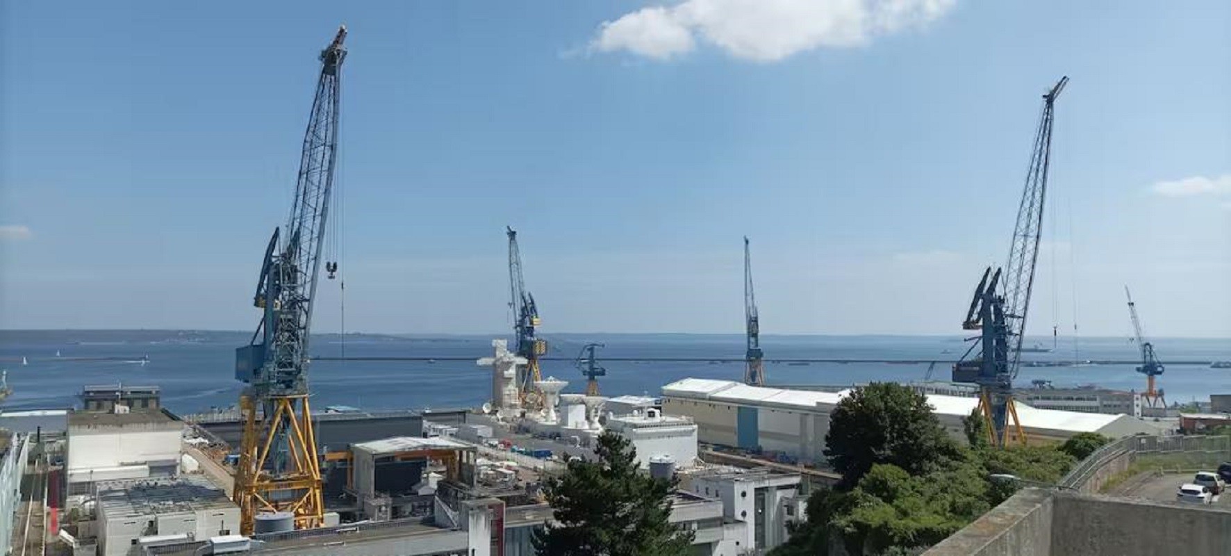 Vue sur le port de le Brest