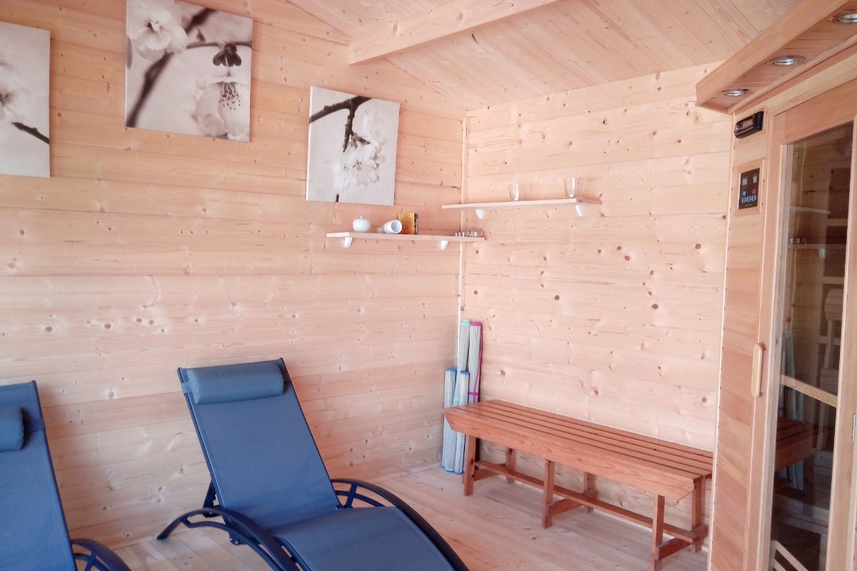 Gîte La Caille - Domaine Les Meuniers en Auvergne Espace sauna