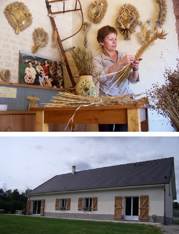 Tressage de blé par Martine