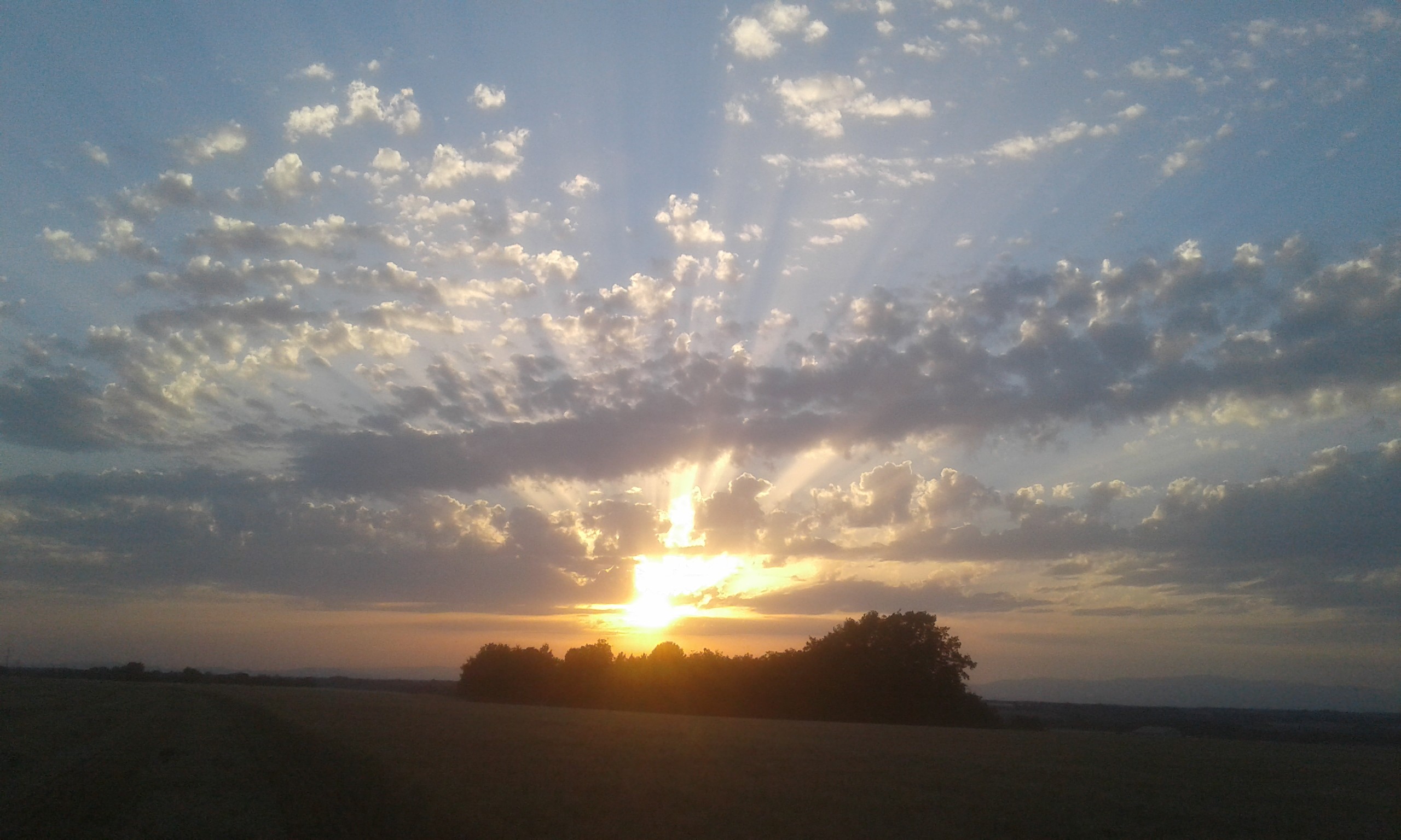 Coucher de soleil en Provence