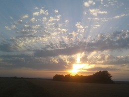 Coucher de soleil en Provence