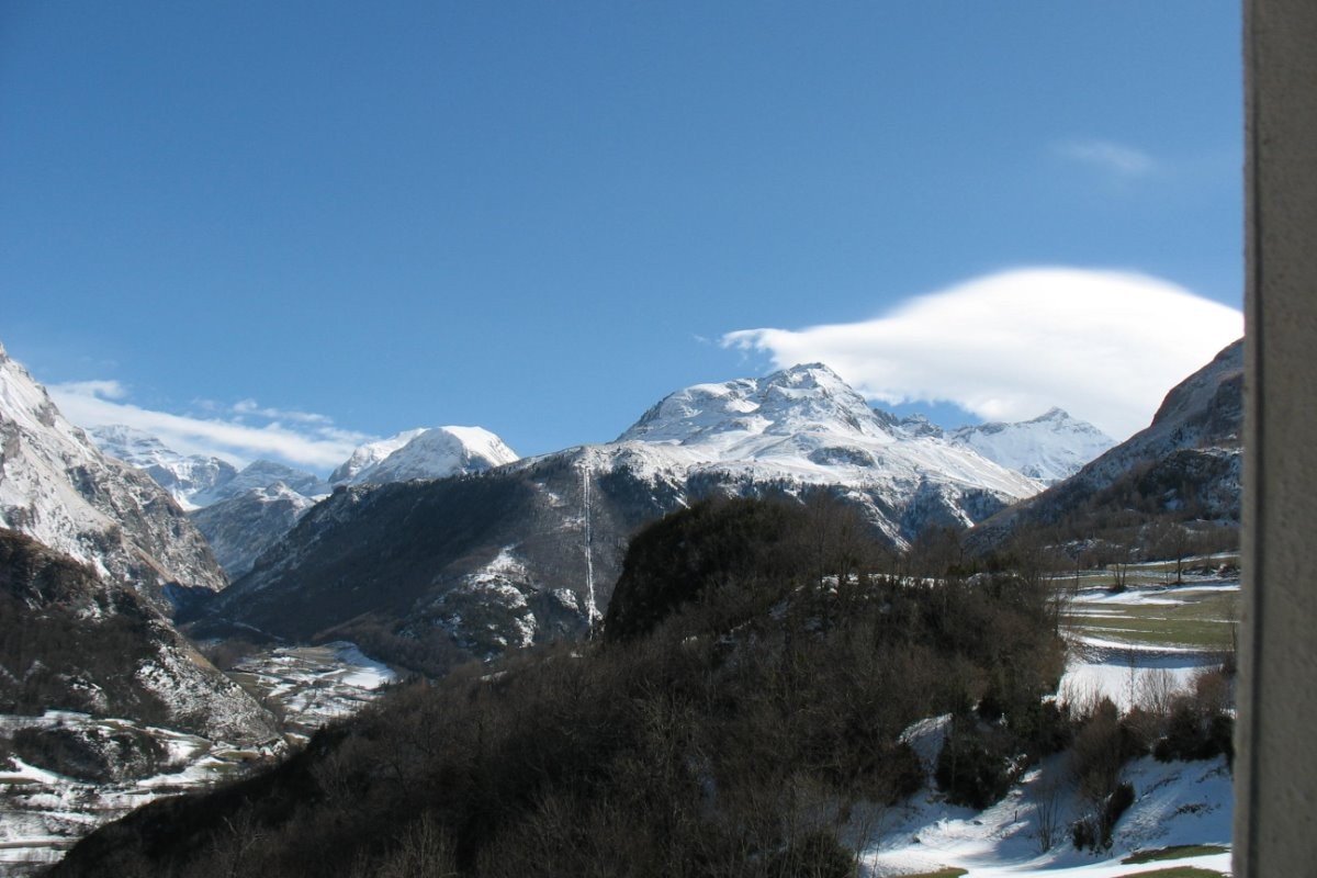 vue en hiver depuis le gite
