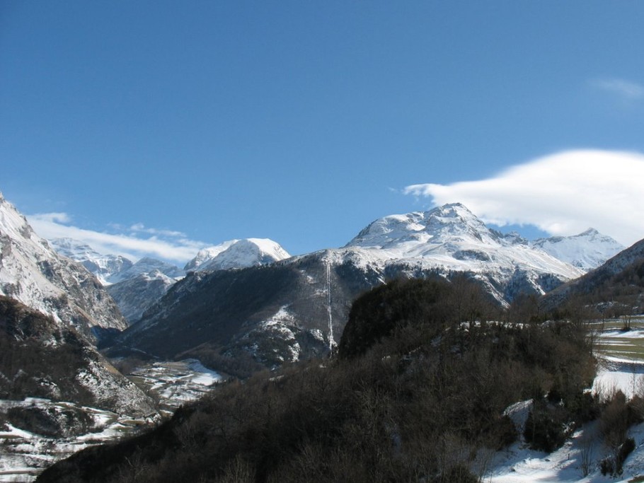 vue en hiver depuis le gite