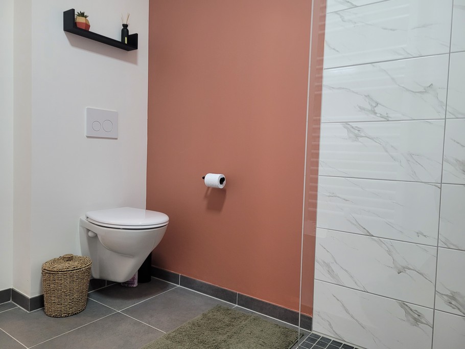 Lebreton Paimpol location, salle d'eau avec douche WC