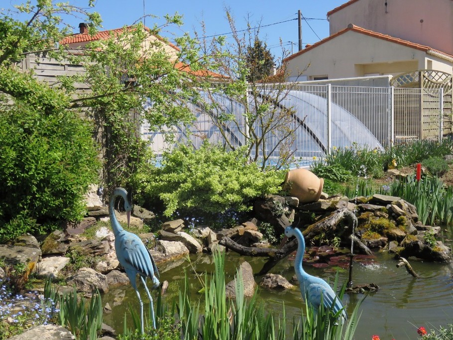 Piscine et Gites, côté jardin