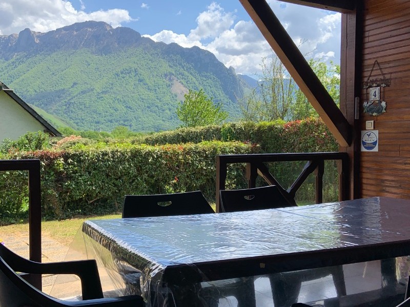 Vue des pyrénées depuis la terrasse