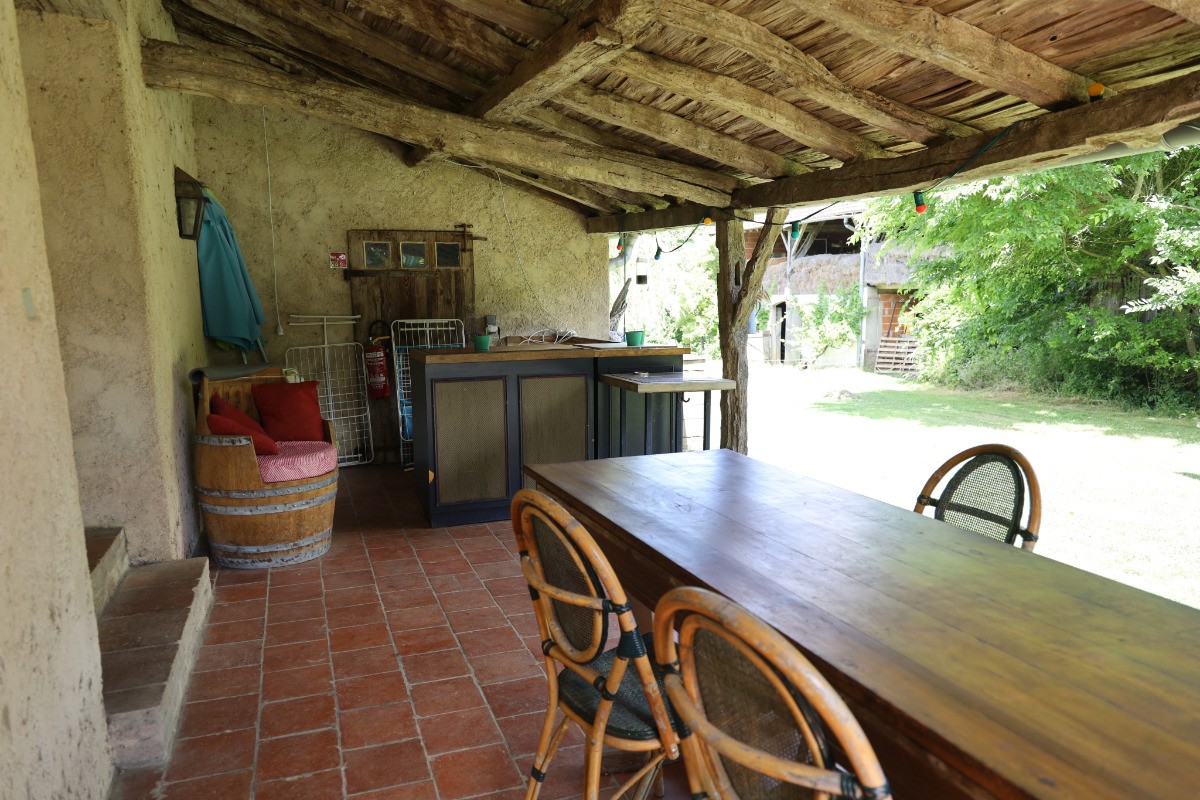 gîte le grangé - terrasse nord