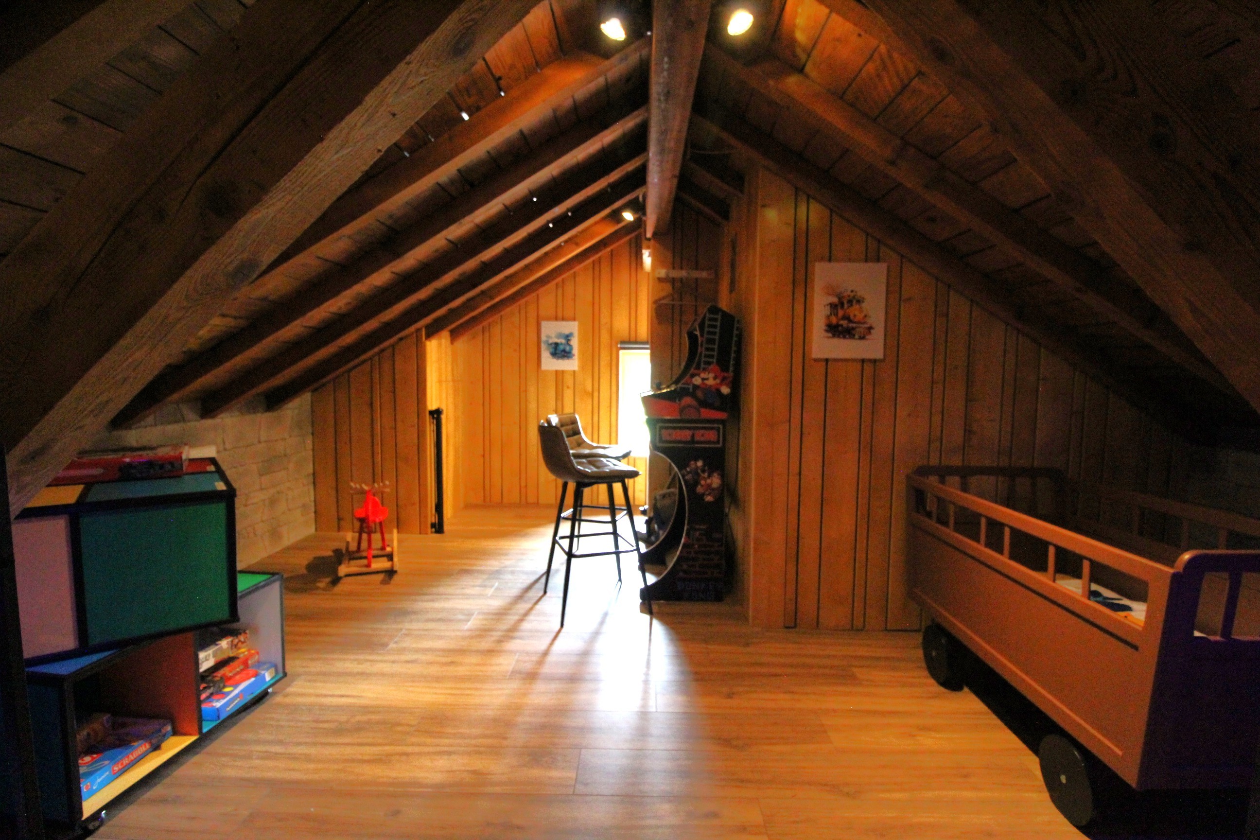 Chambre "Salle de Jeux" communicante - Gîte de la gare d'Anould