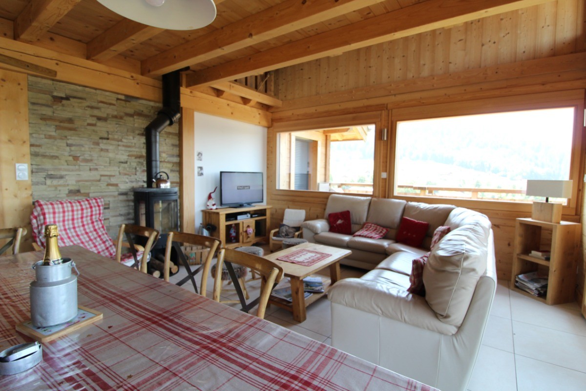 Salon au coin du feu - Chalet le Grenier