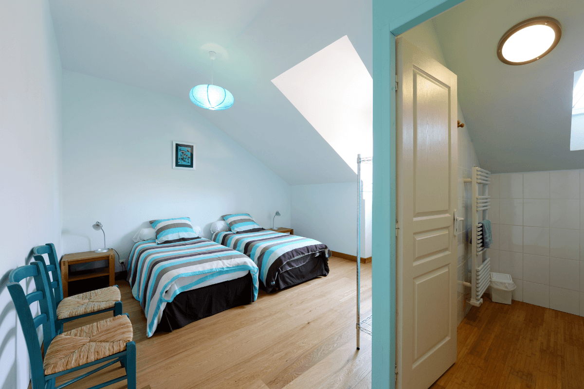 chambre bleue