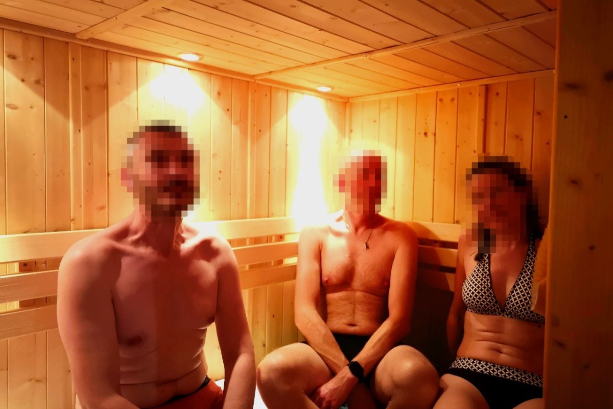 dans le sauna
