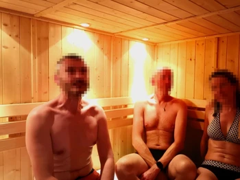 dans le sauna