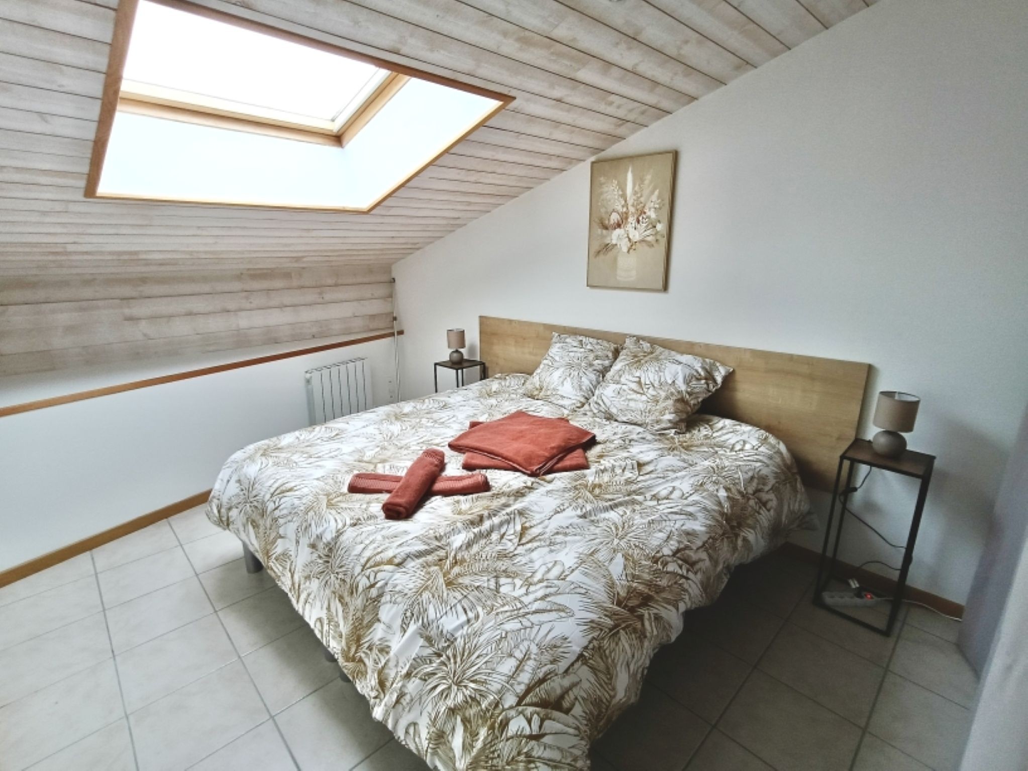Room for 2 with 2 beds of 80 cm next to each other in the O Scope gite next to Futuroscope