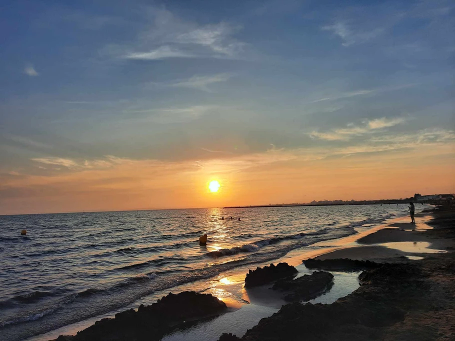 La plage du BOUCANET
Soleil couchant