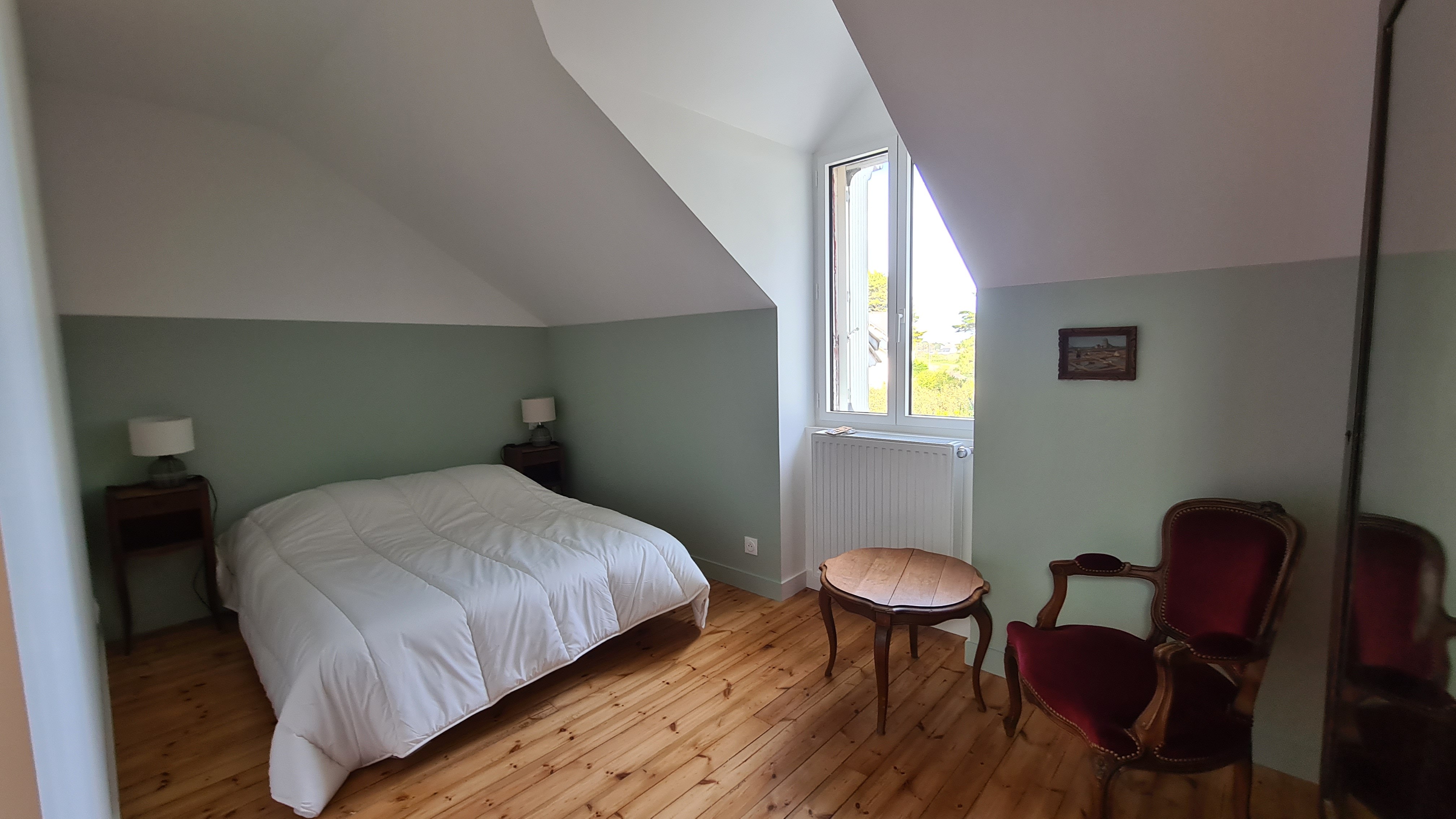 Chambre bleue - mansardée - 11m2